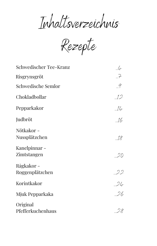 Schwedische Backrezepte – Saisonale Köstlichkeiten für Herbst, Winter & Frühling (PDF-Sammlung)